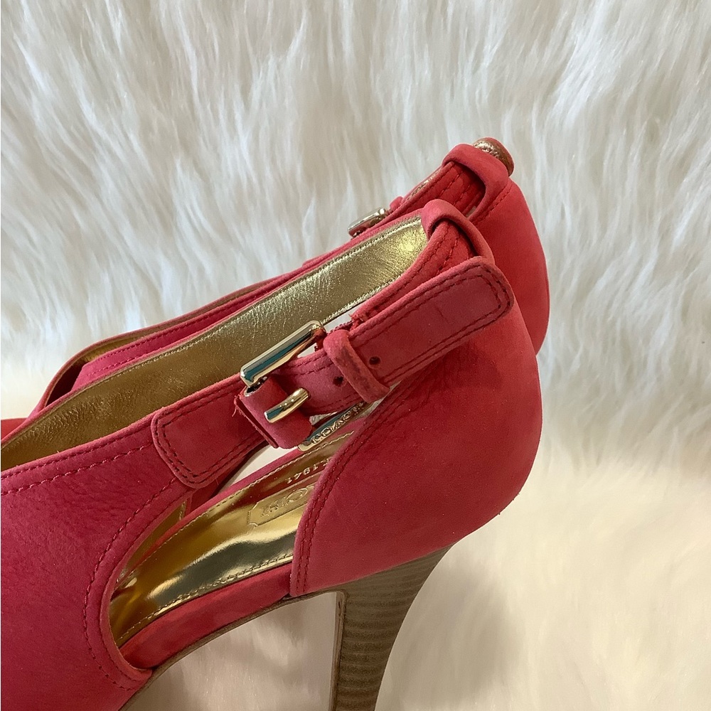 NWB 👠Coach Adelle Blossom Nubuck Suede Leather - Picture 13 of 13